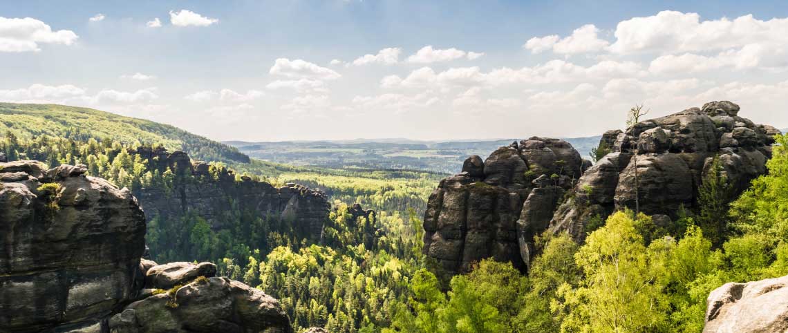 Elbsandstein, Natur und Ausblicke